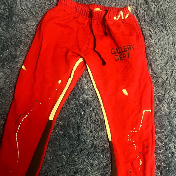 Flared Paint Splattered Gallery Sweatpants